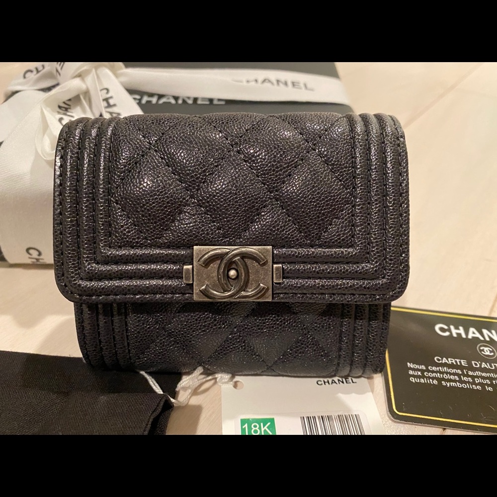 Authentic Chanel Boy Small Flap Wallet - NWT